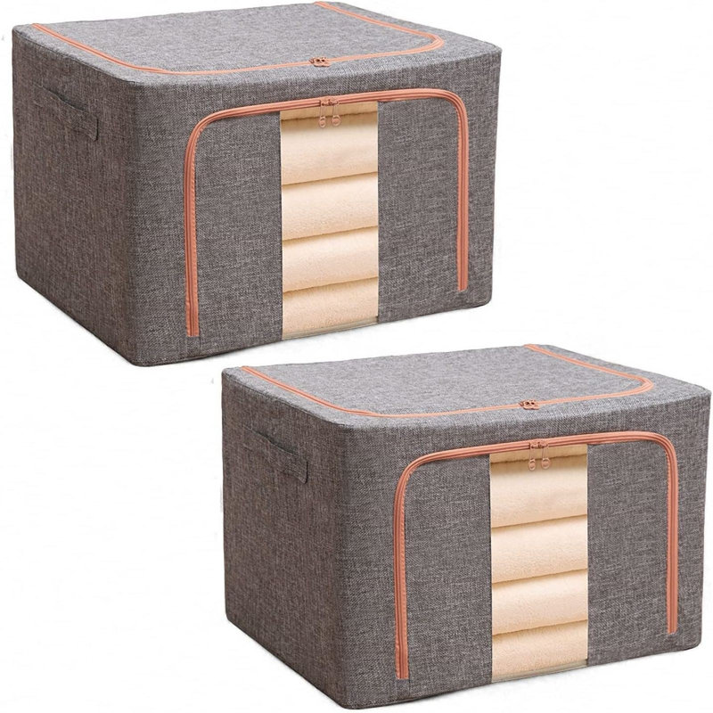 17 Stories Canvas Underbed Storage, Grey