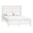 Mid-Century Modern Solid Wood Platform Bed with Cross-patterned Headboard-612561341-612561340
