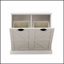 Armoire de trieur de linge à deux compartiments inclinable avec construction durable et design élégant pour les maisons modernes