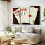 «Royal Flush», 3 pièces sur toile-98562239