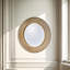 Aubry Round Ribbed Mirror Bevelled-1287844785