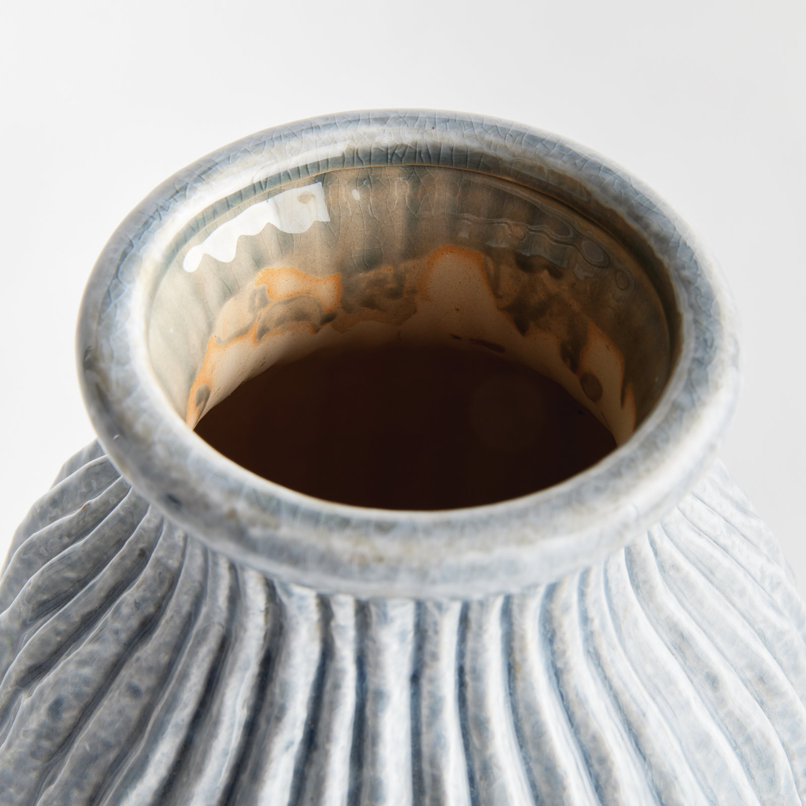 Dondi Handmade Clay Table Vase, 11" H x 7.50" W x 7.50" D