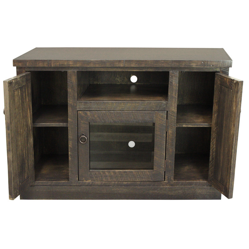 Bergues Unfinished TV Stand for TVs up to 48", Rustic Driftwood