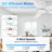 42 in.5 - Blade Smart Outdoor Indoor White Ceiling Fan with LED Lights, Remote, Voice Control via Alexa, Dimmable, 6 speeds-246441794-246786077