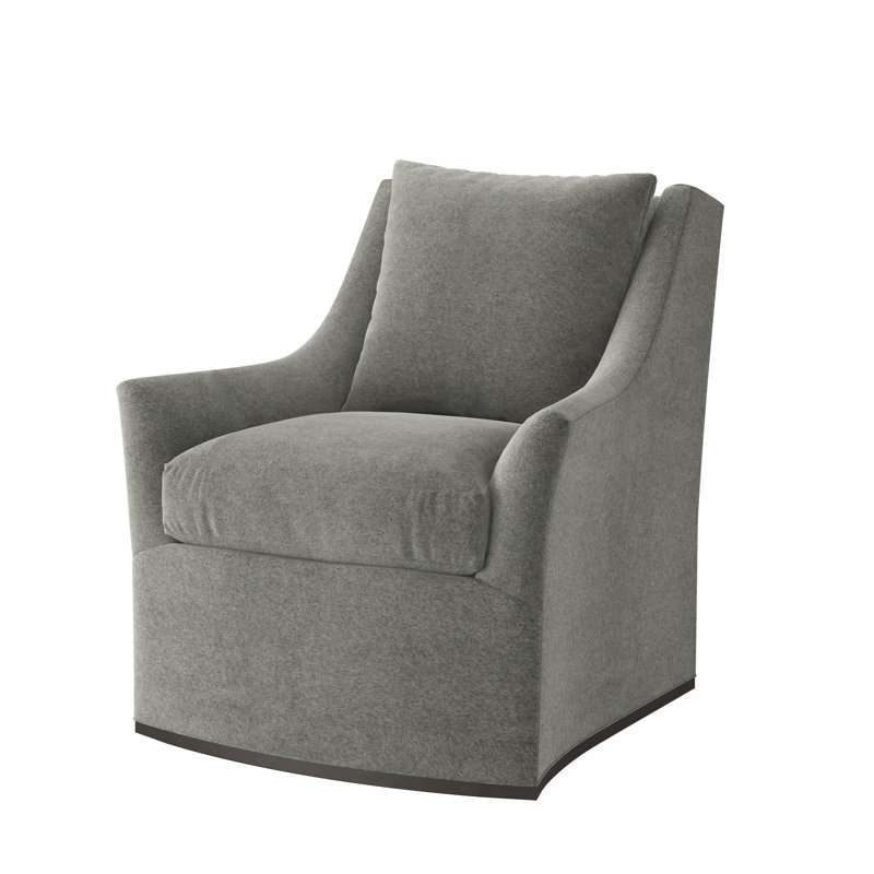 Chaise pivotante Riley, Pull en cachemire mica, Expresso