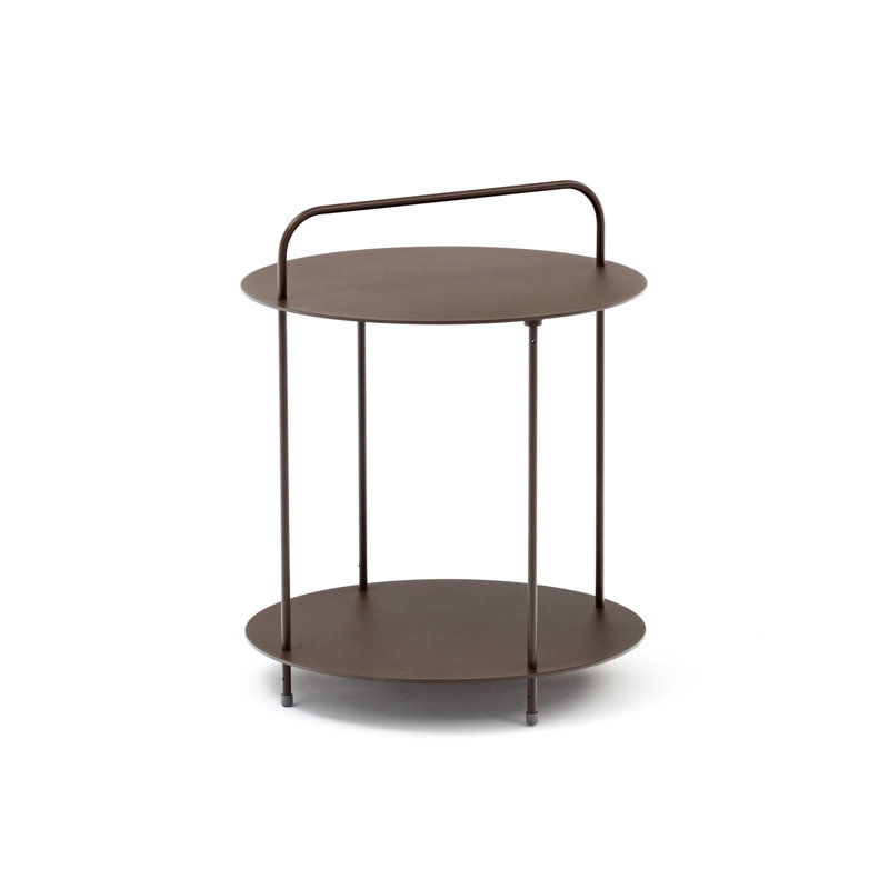 Azema Round Metal Outdoor Side Table , 45cm cm W 45cm cm D