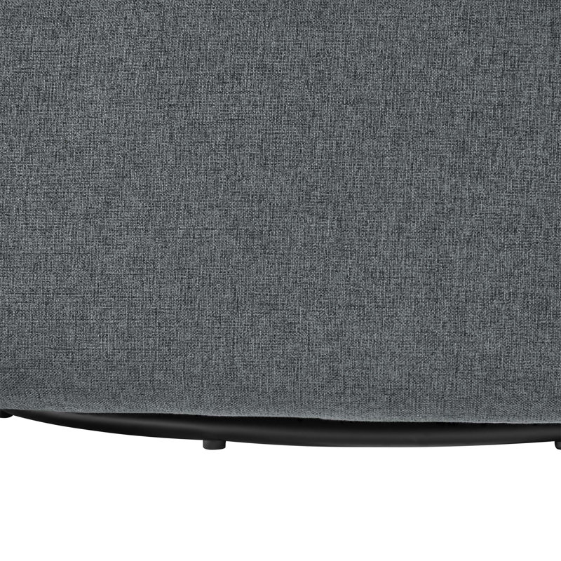 Chaise pivotante Edie avec rotation à 360 degrés et sièges à ressorts moelleux pour un confort et un style ultimes, Gris