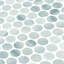 Carreau de mosaïque en verre 1 po x 1 po Eterna Penny-131483566
