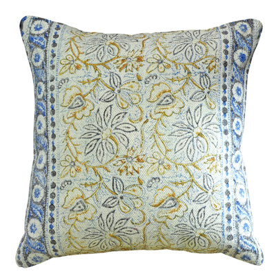 Floral Cotton Throw Pillow