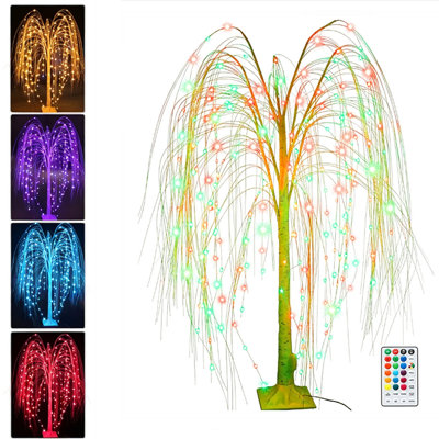 6Ft  Lighted Weeping Willow Tree, for Christmas, Halloween, weddings, porches, restaurants, and commercial displays