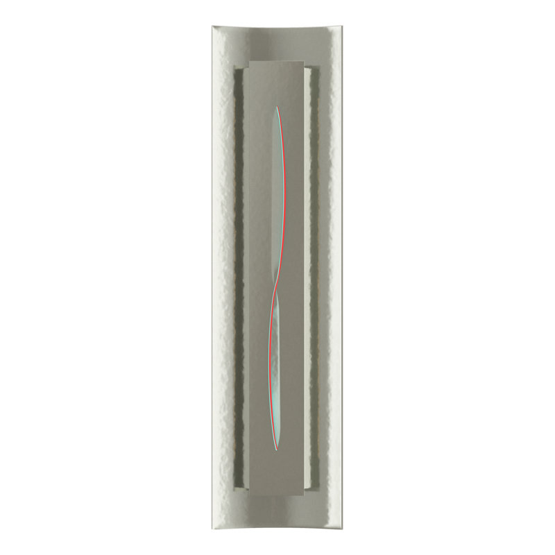 Gallery Dimmable Flush Mount Scone, Red, Sterling, 4.3" W x 24.5" H x 3.3" D