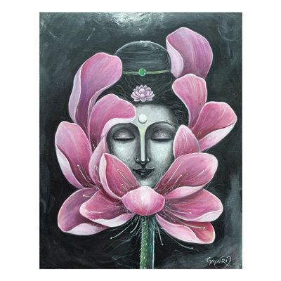 La fleur | Acrylique sur toile | Peinture de Gayatri Mavuri