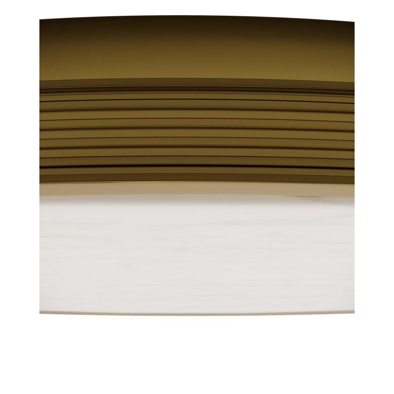 Aydan 1 - Light LED Flush Mount, 2.5" H x 23.5" W x 23.5" D, Brushed Brass, 47.5 W