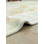 Tapis vintage crème en laine rétro de conception unique 6 pi 1 po x 10 pi 0 po 1980