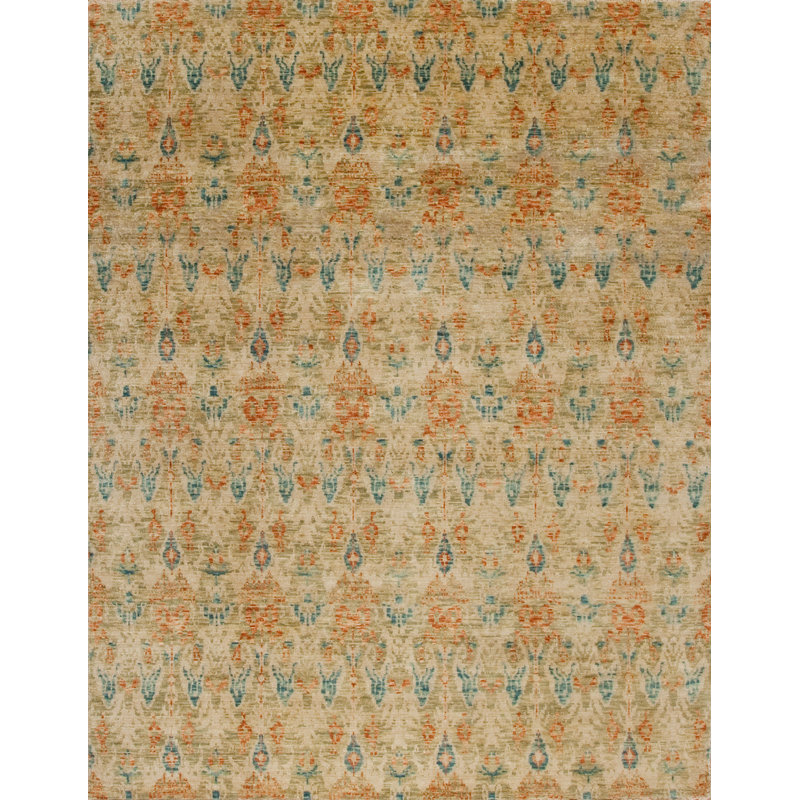 Vogue Hand Knotted Wool Area Rug, Rectangle 8' x 10'