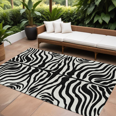 Tapis intérieur lavable noir 9 'X 12'
