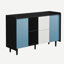 Buffet moderne avec buffet, porte, 2 tiroirs et 2 rangements ouverts-2089164833-2100460187