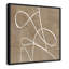 Swooping Lines - Peinture sur toile avec cadre flottant-59720985-119728460