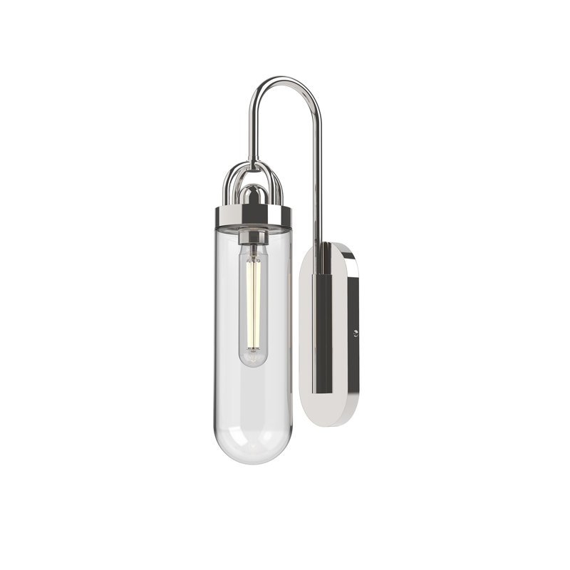Lancaster 1 - Light Bath Sconce, Polish Nickel