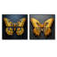 Ensemble de 2 papillons carrés citronnés - insectes et punaises-1432462710-1432462705