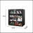 12Pairs_4 Layers Shoe Cabinet With Glass Door And Glass Layer Shoes Display Cabinet With LED Light Bluetooth Control