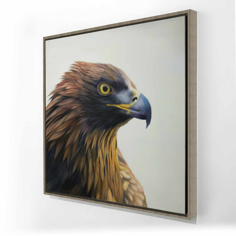 Brown-headed eagle Office Brown framed canvas | Home decor