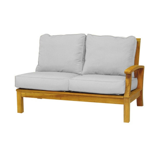 Monterey Outdoor 5 - Piece Teak Conversation Set, Navy