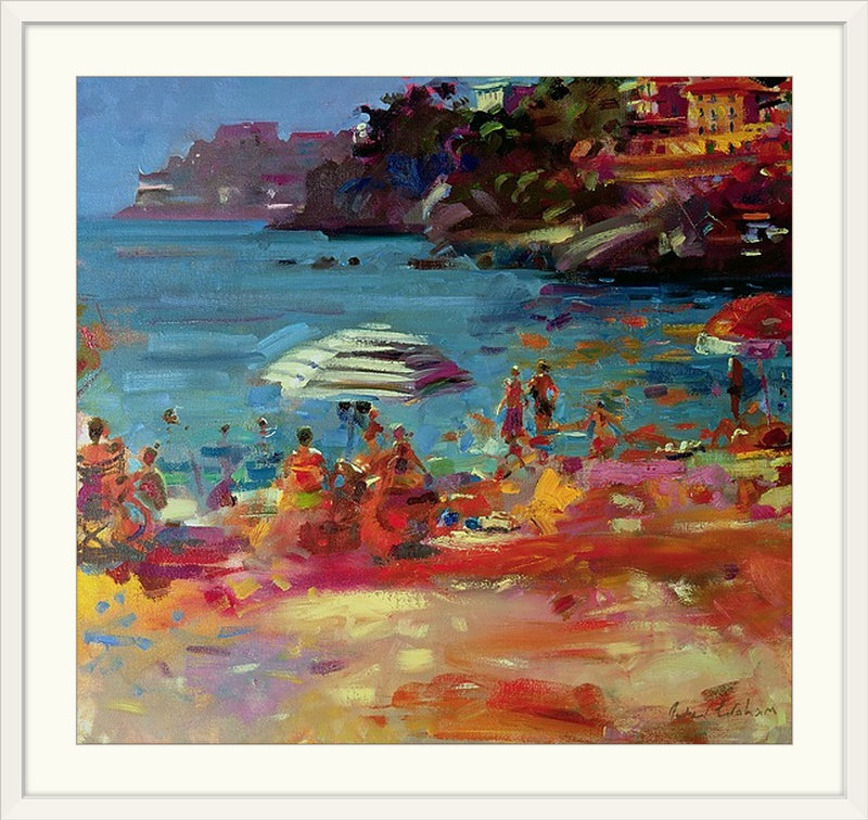 «Martino Monaco Coast, 2000» par Peter Graham, reproduction d'art, H 16 po x l 16 po x P 1,25 po, Toile
