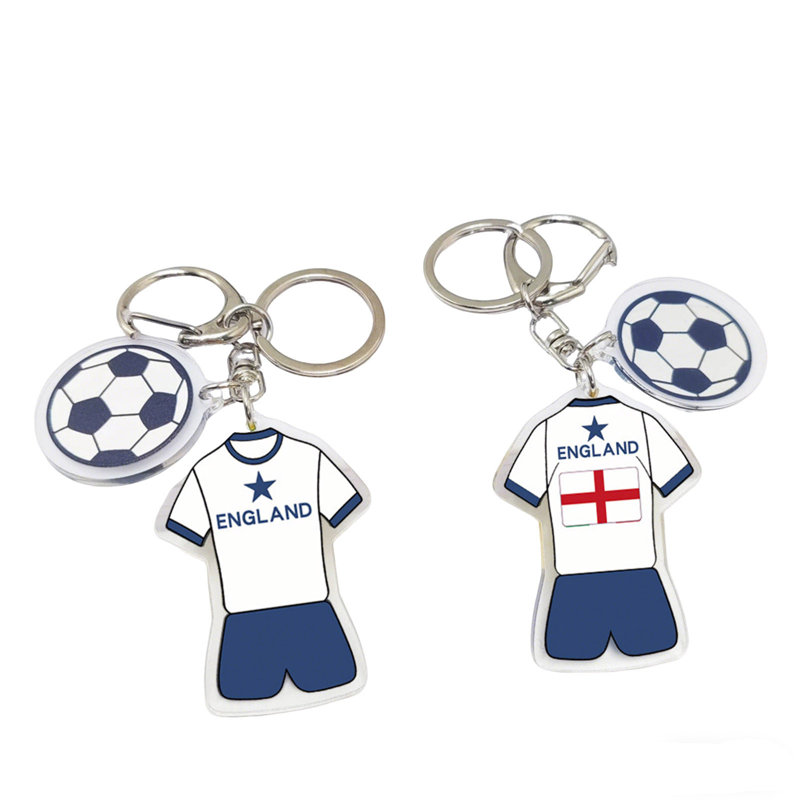 Porte-clés de football en acrylique Kondieu
