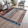 Machine Washable Indoor/Outdoor Xhevrie Navy Rug