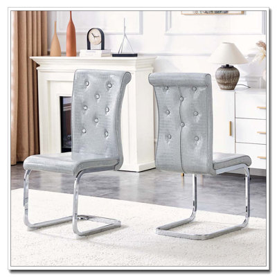 Faux Leather Upholstered dining chairs
