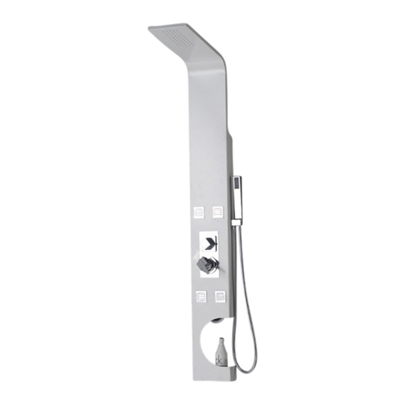 Panneau de douche à tête de douche à pression fixe à inverseur à pression équilibrée en aluminium