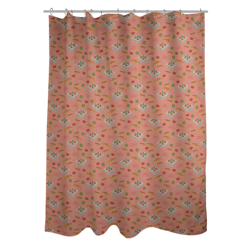 Rideau simple sower à pizza katelyn elizabeth classic, Orange clair