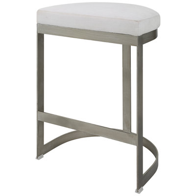 Ivanna Upholstered Stool with Metal Frame