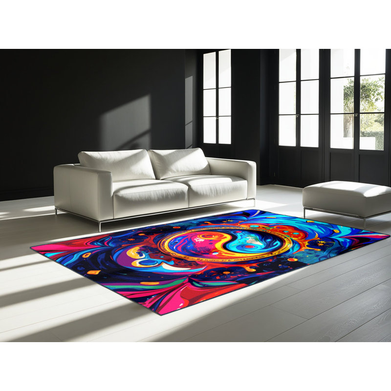 Vivid Bloom Rug, Square 8'