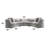 Keyser Sectional Sofa W/9 Pillows