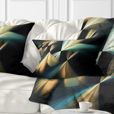  Coussin lombaire flottant à motif de fractales abstraites