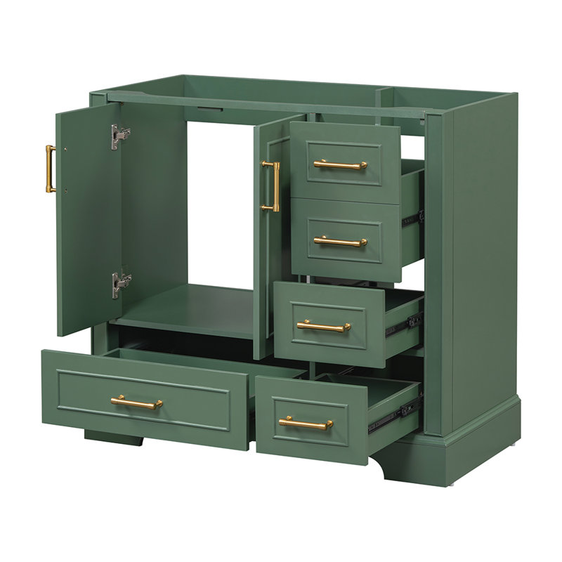 Ensemble de meuble-lavabo simple 35,41 po Masao, Vert