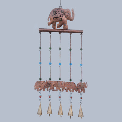 Evan Elephant Metal Garden Statue