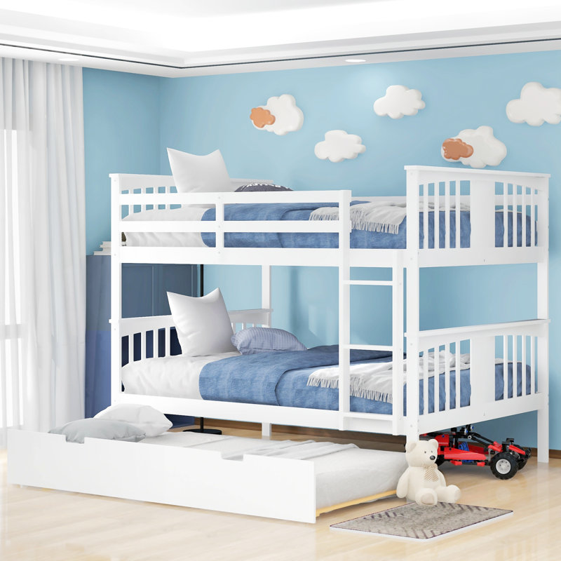 Lit plateforme Jaswinder, Blanc