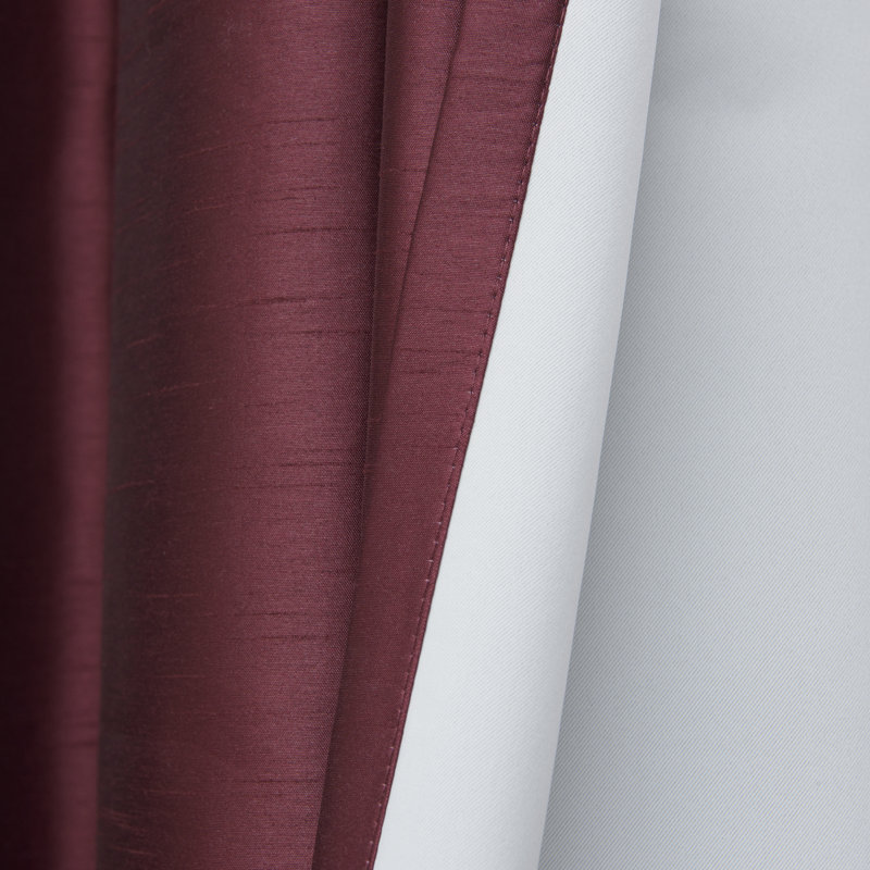 Julianni Blackout Curtain Pair, Burgundy, 52" W x  84" H
