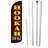 Double Sided 180'' H x 38'' W Polyester Flag Set