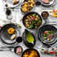 Pewter Stoneware Dinner Plate