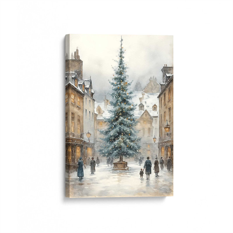 «Christmas Eve Glow», reproduction d'art sur toile, H 48 po x l 32 po, Toile tendue avec châssis