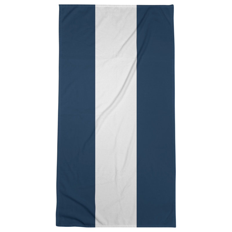 Microfiber Bath Towel, Tennessee Red Football Blue/White