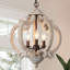 Lustre géométrique 3 lumières façon bougie