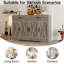 Armoire de rangement à deux tiroirs avec buffet et îlot de cuisine de 47,2 po Bundrage-1514539455