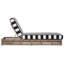 Gillian Steel and Rope Chaise Lounger-274022114