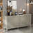 Devin 59" Modern Wood Storage Cabinet with Adjustable Shelves