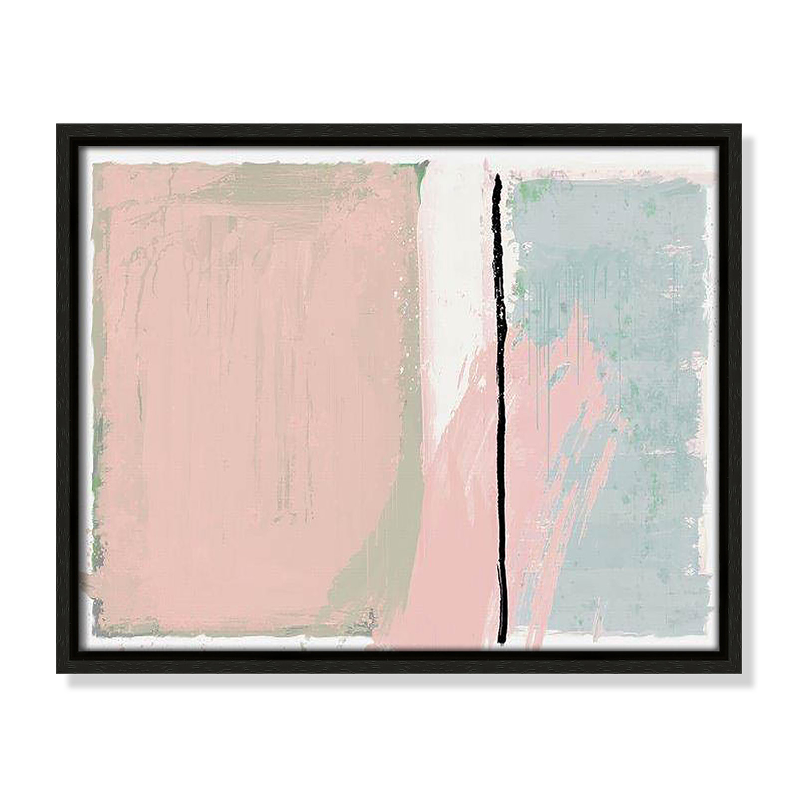 Pastel Opulance Print, 12.5" H x 15.5" W x 2" D, Espresso Floater Framed, No Mat